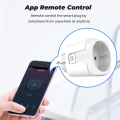 Tuya or Zigbee EU Plug WIFI 16/20A, Smart Socket With Power Monitor Timing, Voice Control Work with Alexa  Home Alice. 