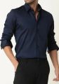 Navy Blue Long sleeve Casual Shirt for Men. 
