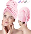 Quick Dry Bath Hair Drying Towel Head Wrap Hat Super Absorbent Shower Cap. 