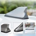 Waterproof Universal Car Radio Antenna Shark Fin Roof Decorative Antenna with Adhesive Tape Base with FM/AM Radio Function. 