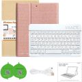 aMZCaSE for iPad Pro 9.7 Inch Case with Keyboard for iPad 6th Generation(2018),5th Generation(2017),for iPad Air 2/Air 1 Case with Keyboard with Wireless Detachable Bluetooth Keyboard,Champagne. 