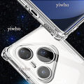 Transparent Phone Case for Huawei Pura 80 Pro + Ultra P80 Clear Soft TPU Back Cover for Huwei Pura 70 60 Pro Plus P70 P60 Pura80. 
