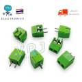 Terminal (10/pack) DT-350-3.5mm 250v-10a green terminal block, 3.5mm pin distance, straight down PCB print pin, available in Thailand. 