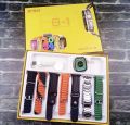7 In 1 Ultra Smart Watch 2.1 Inch Full HD Screen Series 8 Wireless Charging 7 Straps Waterproof. 