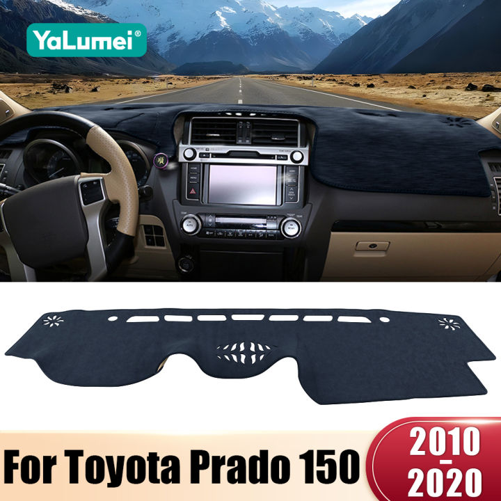 For Toyota Land Cruiser Prado 150 J150 2010-2018 2019 2020 Car Dashboard Cover Avoid Light Pad Anti-UV Carpets Non-Slip Mats