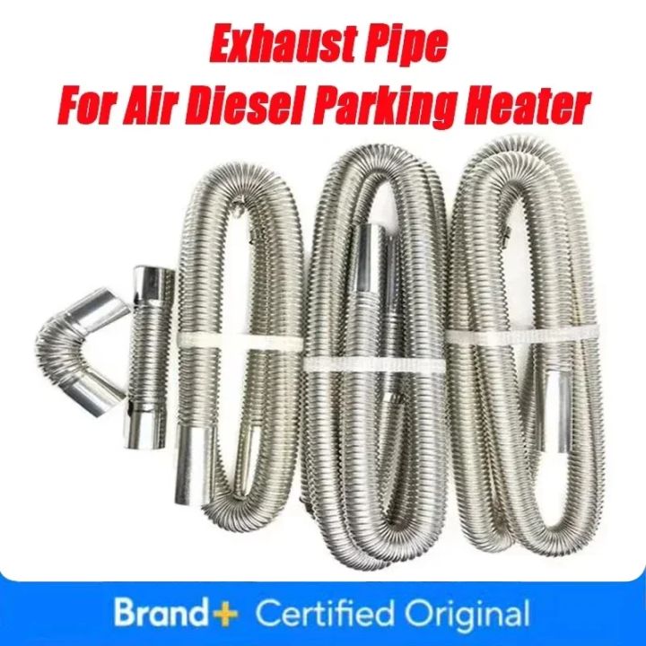25mm%2060cm%20Exhaust%20Pipe%20+%202pcs%20Clamps%20Air%20Diesel%20Heater%20Stainless%20Steel%20Tube%20Gas%20Vent%20Hose%20For%20Car%20Truck%20Silver%20-%20Image%202