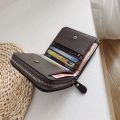 Mini Women's Short Zipper Zero Wallet Soft Leather Bag Anti-theft Feature Simple Classic Printed Cartoon Geometric Letter.