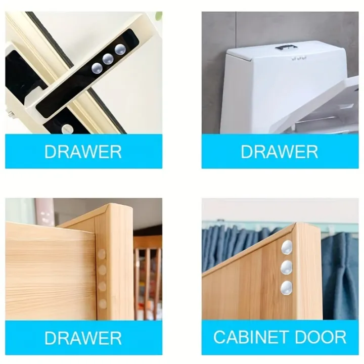 100pcs%20Clear%20Silicone%20Anti-Collision%20Bumper%20Pads,%20Self-Adhesive%20Protective%20Stoppers%20for%20Cabinet%20Doors%20Furniture%20Drawers%20Wardrobe%20-%20Image%203