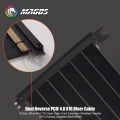 Dual Reverse PCIE Riser Cable 3.0 4.0 X16 18.5cm 20cm for Mini ITX Case Video Card Extension Shielded Flexible Lossless. 