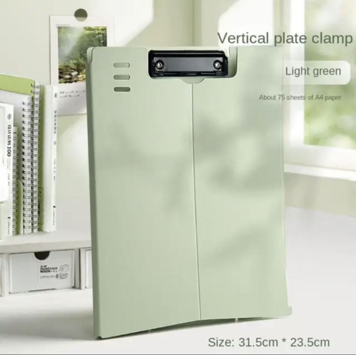 1%20Pcs%20Writing%20Pad%20Memo%20Clip%20Board%20Verhical%20Plate%20Clamp%20A4%20File%20Folder%20Multifunction%20Clipboard%20Dual-use%20Paper%20Storage%20Organizer%20-%20Image%206