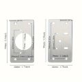 2/4/10 Pieces Cabinet Hinge Repair Plate Kit for Home Kitchen Cabinets and Furniture with Holes, Stainless Steel Door Hinge Mounting Plate. 
