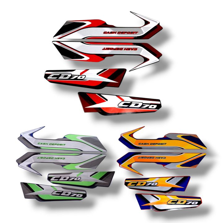 4piece Stickers 2piece Tanki stickers 2piece Tapa Stickers for CDI 70cc Motorcycle/CD 70 Motorcycle stickers bike sticker for 70 cc Motorcycle/tappa Stickers/Tankini Stickers/2025 Model Tanki stickers Tapa stickers/bike decoration accessories stickers
