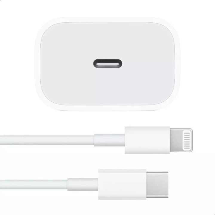 25Watt%202%20Pin%20I-Phone%20Charger%20For%20X%20To%2014%20Pro%20Max%20Power%20Adapter%20With%20Usb-C%20To%20Lightning%20Cable%20-%20Image%202