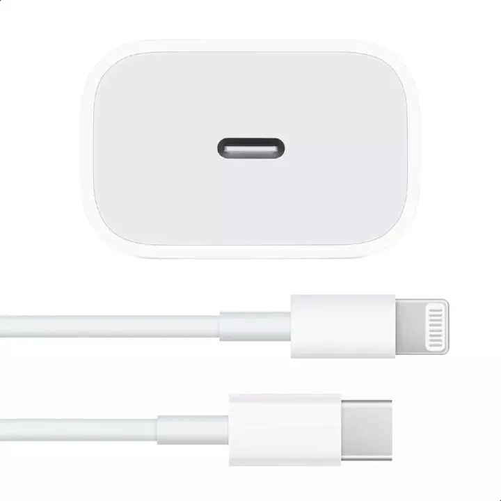 25Watt%202%20Pin%20I-Phone%20Charger%20For%20X%20To%2014%20Pro%20Max%20Power%20Adapter%20With%20Usb-C%20To%20Lightning%20Cable%20-%20Image%202