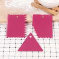 Cake Icing Scaper 3pcs set / 4pcs ser icing comb. 
