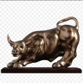 Bull Statue For Home, Office, Living Room Decor, Decorative Figurine Statue. 