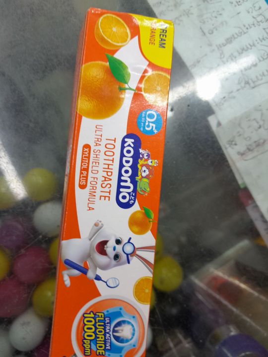 Kodomo%20Baby%20Toothpaste%20Orange%20Flavor%2040g%20-%20Image%204
