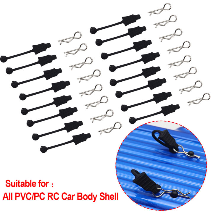 Body Clip Retainer Kit for Mojave Limitless Typhon Kraton 1/7 1/8 RC Car Parts (All Scale PVC PC Body Shell Suitable)