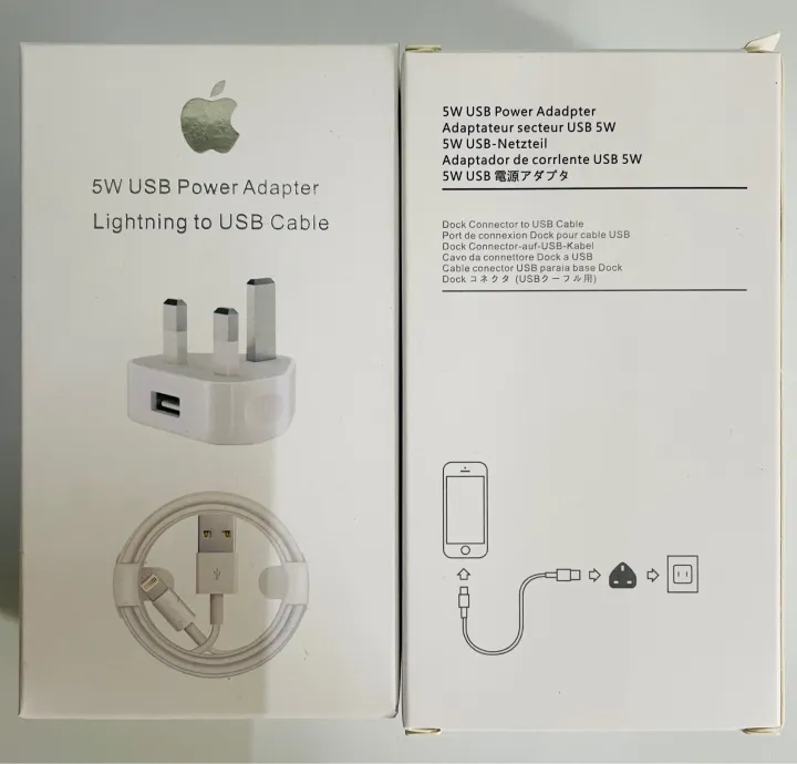 iPhone%20X%20High%20Quality%20Charger%205W%20USB%20Power%20Adapter%20Lightning%20to%20USB%20Cable%20-%20Image%202