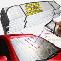 Foldable Universal Car Windscreen Sunshade Cover Sun UV Protection Lightable Sun Visor Covers Car Windscreen Sun Shade. 