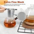 Leeseph Tea Infuser with Handle , Stainless Steel Tea Diffuser Fine Mesh Filters , Hanging On Teapots Mugs To Steep Loose Tea. 