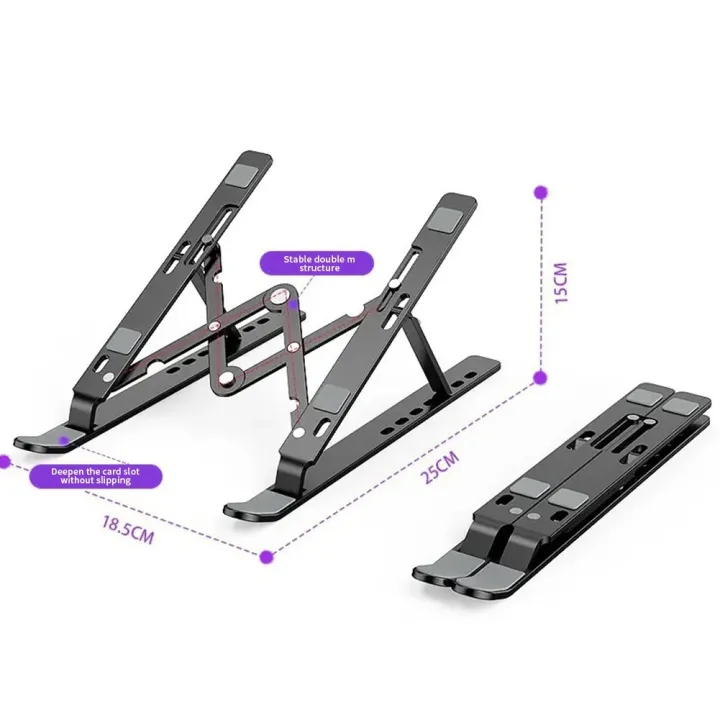 Aluminum%20laptop%20stand%20for%20bed%20and%20office%20use%20lightweight%20ventilate,%20portable%20laptop%20stand%20%20with%207-Level%20adjustable%20Height%20for%2011%20-%2017%20Inch%20notebook%20stand%20High%20Quality%20Aluminium%20laptop%20stand%20with%20non-slip%20silicon%20grip.%20-%20Image%204