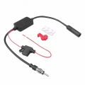 Universal Car Radio FM Antenna Signal Amplifier Booster 88-108MHz for Vehicle Marine GPS Receiver Accessory. 