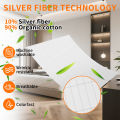 Grounding Mat Earthing Grounding Bed Sheet with 10% Silver Fiber & 90% Organic Cotton Natural Wellness and Healthy Earth Energy. 