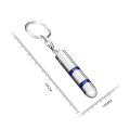 New Static Rod Electrostatic Discharger Portable Anti-Static Keychain Winter Dry Climate Static Eliminator Zinc Alloy Key Ring.
