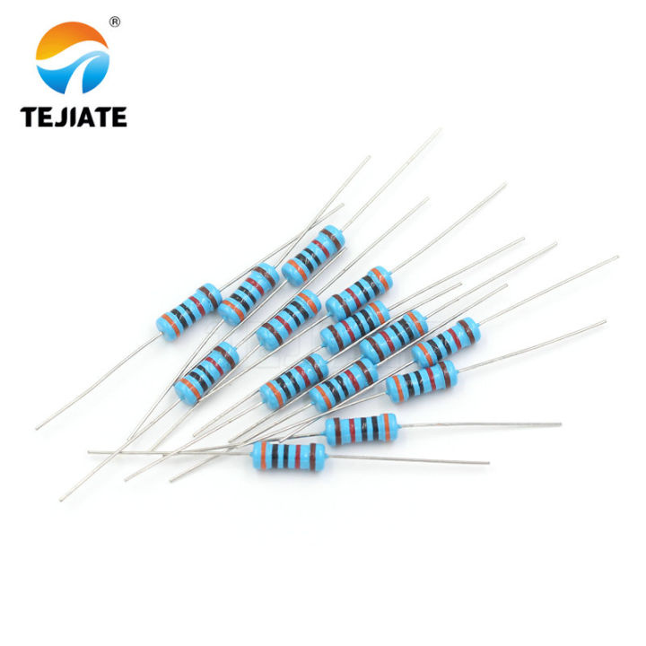 5 Color Rings Resistor 1W Metal Film Resistor 1% Five Color Ring 12 120 1.5K 15 150 18 180 9.1 ...