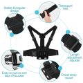 Action Camera Chest Mount with Phone Holder for Smartphone and Action Camera - Effortlessly Capture Your Vlogs and Adventures, Chest Mount With Mobile Mount Holder. 