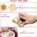 Hamburger Pie Sealer Mold Bread Round Stainless Steel DIY Sandwich Cutter Baking Stainless Steel Sandwich Cutting Sealing Tool.