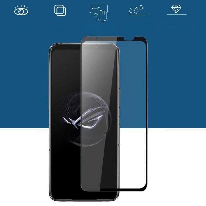 Asus ROG Phone 7 _ Hd+ OG Tempered Glass Screen Protector (Full Screen Coverage)