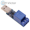 USB Serial Port Control 1 Channel Relay Module 5V 10A CH340 Overcurrent Protection Computer Command Control Switch Smart Home. 