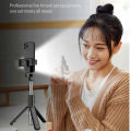 Live Streaming Mobile Phone Holder Selfie Stick Phone Holder Portable Retractable Tripod With Selfie light For IPone 14 Huawei. 