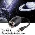 Car Interior Light Roof Star Light USB LED Starry Atmosphere Projector Decoration Night Party Decor Romantic Saturn  Light. 
