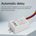 Sound Voice Sensor Switch Auto ON/Off Switch Smart Switches Module Detector Voice Control Switch Stair Corridor Home Improvement.