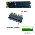 For Macbook SSD Adapter M.2 NVMe PCI-E M2 SSD Converter Card for Apple Macbook Air Pro 2013-2017  A1466 A1502. 