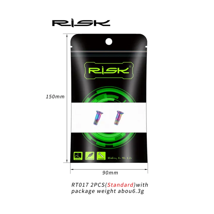 RISK%202pcs/bag%20Road%20Mountain%20Bike%20Bicycle%20M5*14.2mm%20Shift%20Rear%20Derailleur%20Pulley%20Jockey%20Wheel%20Fixing%20Bolts%20Screws%20Titanium%20Alloy%20-%20Image%204