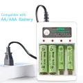 AA / AAA Battery Charger 4 Slots 220V For 1.2V Rechargeable Battery Quick Charger with Cover Protection Adapter Accessorie. 