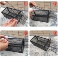 Smart Self-locking Mousetrap Safe Firm Iron Net Household Mouse Catcher Metal Reusable Humane Indoor Outdoor Rat Trap Rat Cage. 