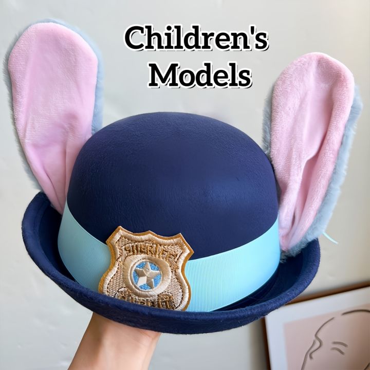 Sheriff%20Hat%20With%20Bendable%20Bunny%20Ear%20Movie%20Cosplay%20Costume%20Accessory%20Halloween%20Costume%20Party%20Anime%20Rabbit%20Police%20Officer%20Headwear%20-%20Image%207