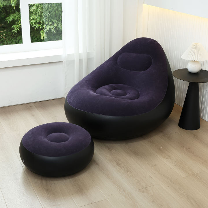 Inflatable%20Lazy%20Sofa%20Chair%20PVC%20Flocking%20Foldable%20Sofa%20With%20Slip-on%20Lunch%20Lounge%20Chair%20Set%20-%20Image%203