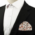 New Men's Classic Cotton Handkerchief Floral Pattern Pocket Square Hanky For Wedding Daily Wear Groom Shirt Suit Accessory . 