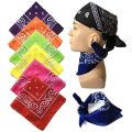 Fashion Hip Hop  Bandana Square Scarf Cowboy Cashew Black Red Paisley Headband Print For Women/Men/Boys/Girls. 