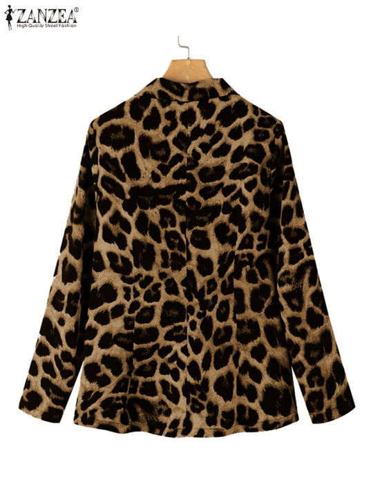 ZANZEA%20Leopard%20Print%20Lightweight%20Blazer%20for%20Women%20Autumn%20Notched%20Lapel%20Long%20Sleeve%20with%20Shoulder%20Pad%20Woman%20Commute%20Outerwear%20-%20Image%203
