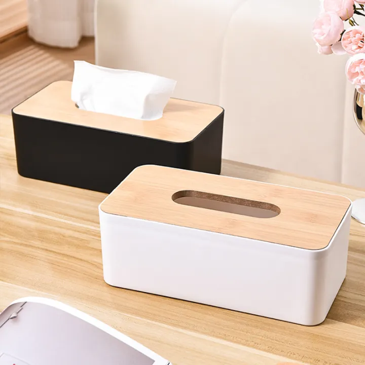Tissue 4box Kitchen Tissue Box Plastic Detachable Rectangle Minimally Designed ...