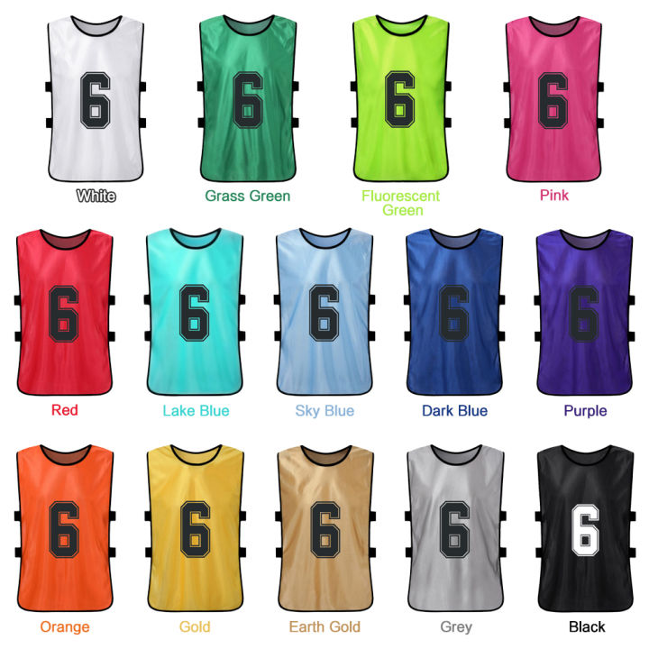 6/12PCS%20Kid's%20Football%20Pinnies%20Quick%20Dry%20Soccer%20Jersey%20Youth%20Sports%20Scrimmage%20Basketball%20Team%20Training%20Numbered%20Bibs%20Sports%20Vest%20-%20Image%206