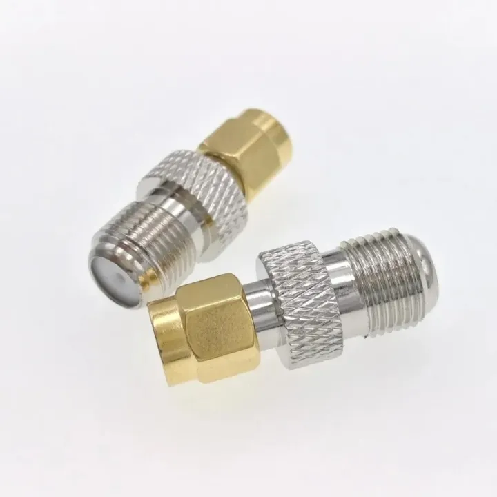 2-Pack N Male To F Female Connectors | USA Seller | DLS Brand | For Antenna & Cable Assemblies