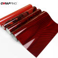 Red Series Car Sticker Vinyl Wrap for Motorcycle Vinyls High Glossy PET Adhesive Vinyl Carbon Fiber Christmas Car Wrapping Film. 